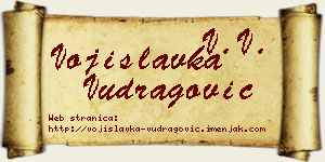 Vojislavka Vudragović vizit kartica
